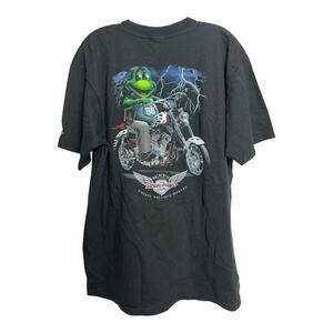 Senor Frog’s Men’s Shirt Size Large Motorcycle Lightning